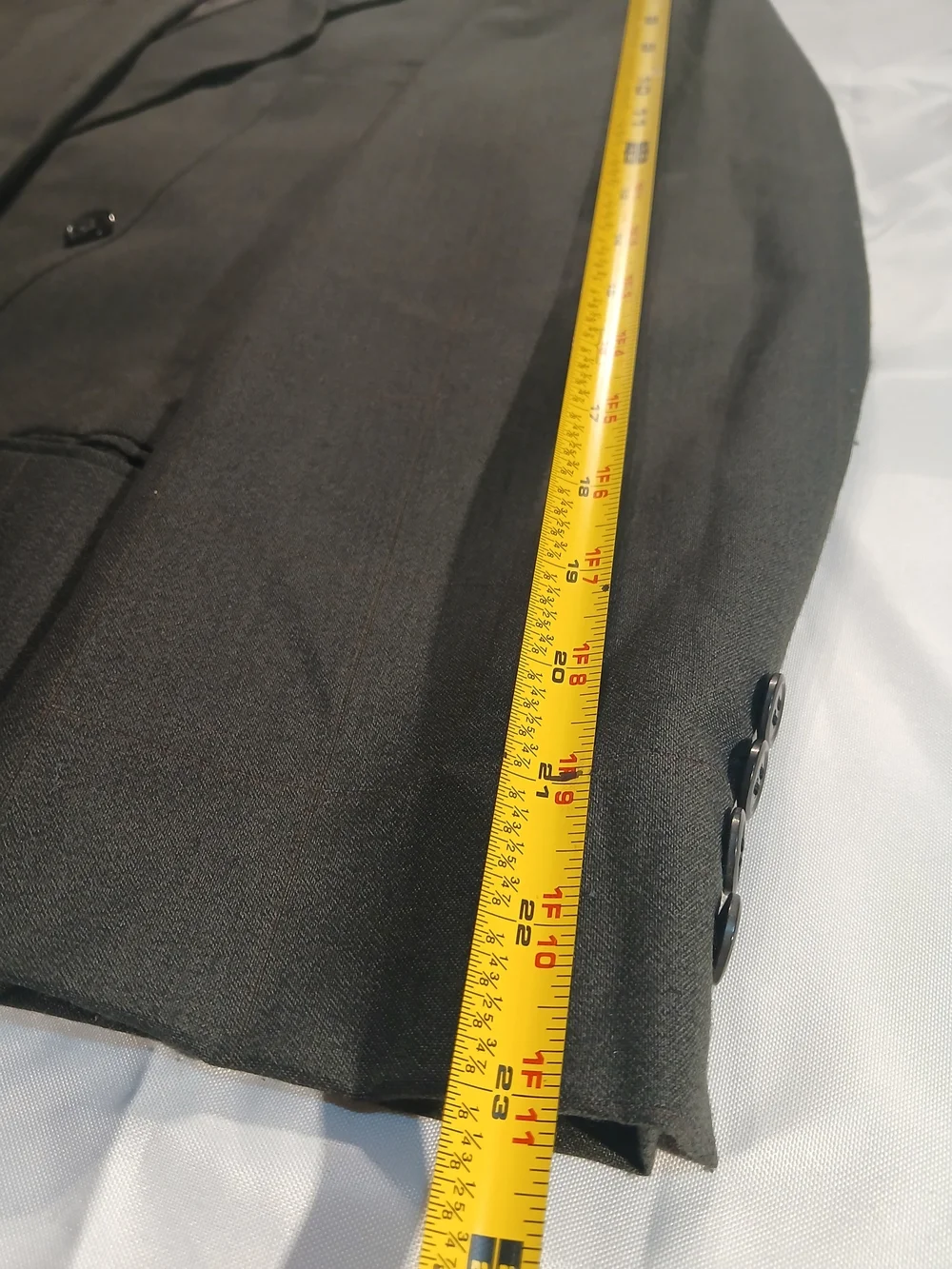 Cellini Double-Breasted Gray Blazer Jacket 38R